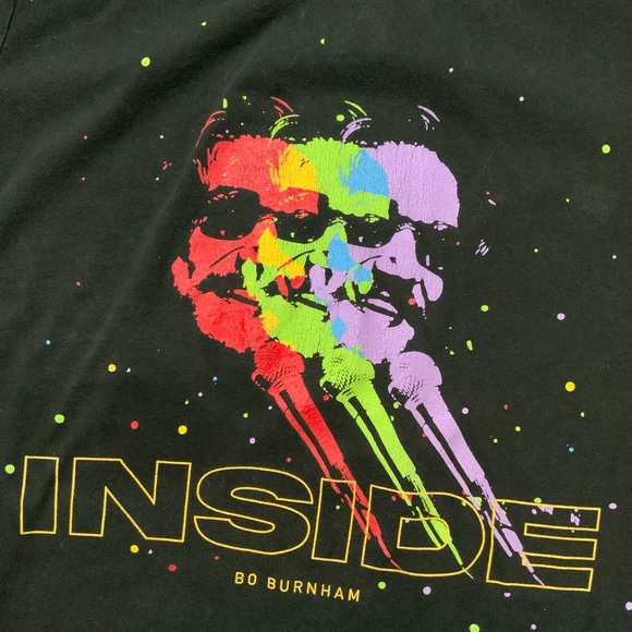 Bo Burnham Inside Tour 2020-2021 Musical Comedy Merch S/S Black Graphic T-Shirt - Picture 1 of 5